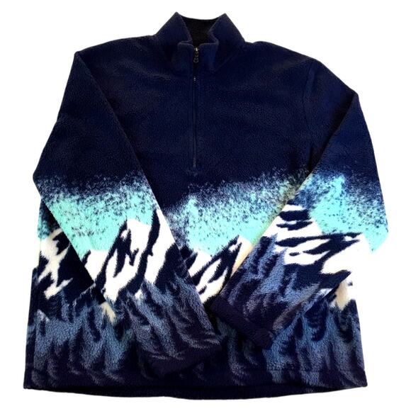 Arctic Fleece Blue Half-Zip Size XLarge Sonoma NWT $39.99 - Picture 2 of 5